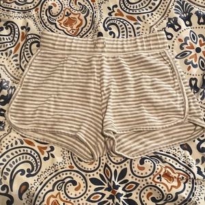 Gray and white, kids shorts